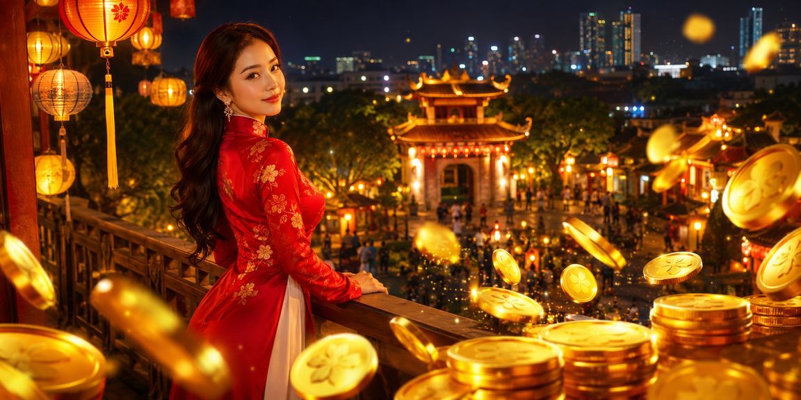 Người chơi game và cá cược tại Hà Nội trong trang phục truyền thống